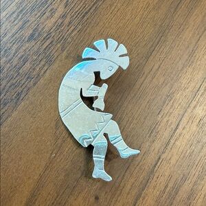 Silver Kokopelli Brooch/Necklace